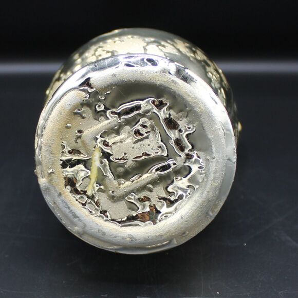 Vintage Weeping Gold Bud Vase Ceramic Ewer Pitcher Gold Drip Glaze MCM Decor - Picture 6 of 7